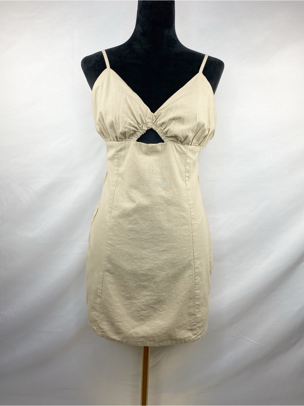 Bershka Tab 100% Cotton Boho Cutout Mini Dress Size Large